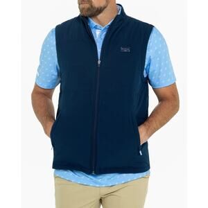 Good Good Golf Navy Blue Flyer Quilted Vest sz XL new with tags $120